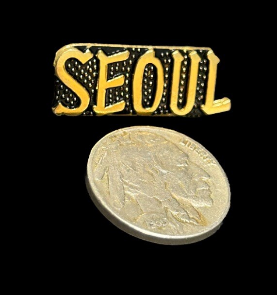 SEOUL LAPEL HAT PIN KOREAN WAR ARMY MARINES NAVY AIR FORCE KOREA VETERAN