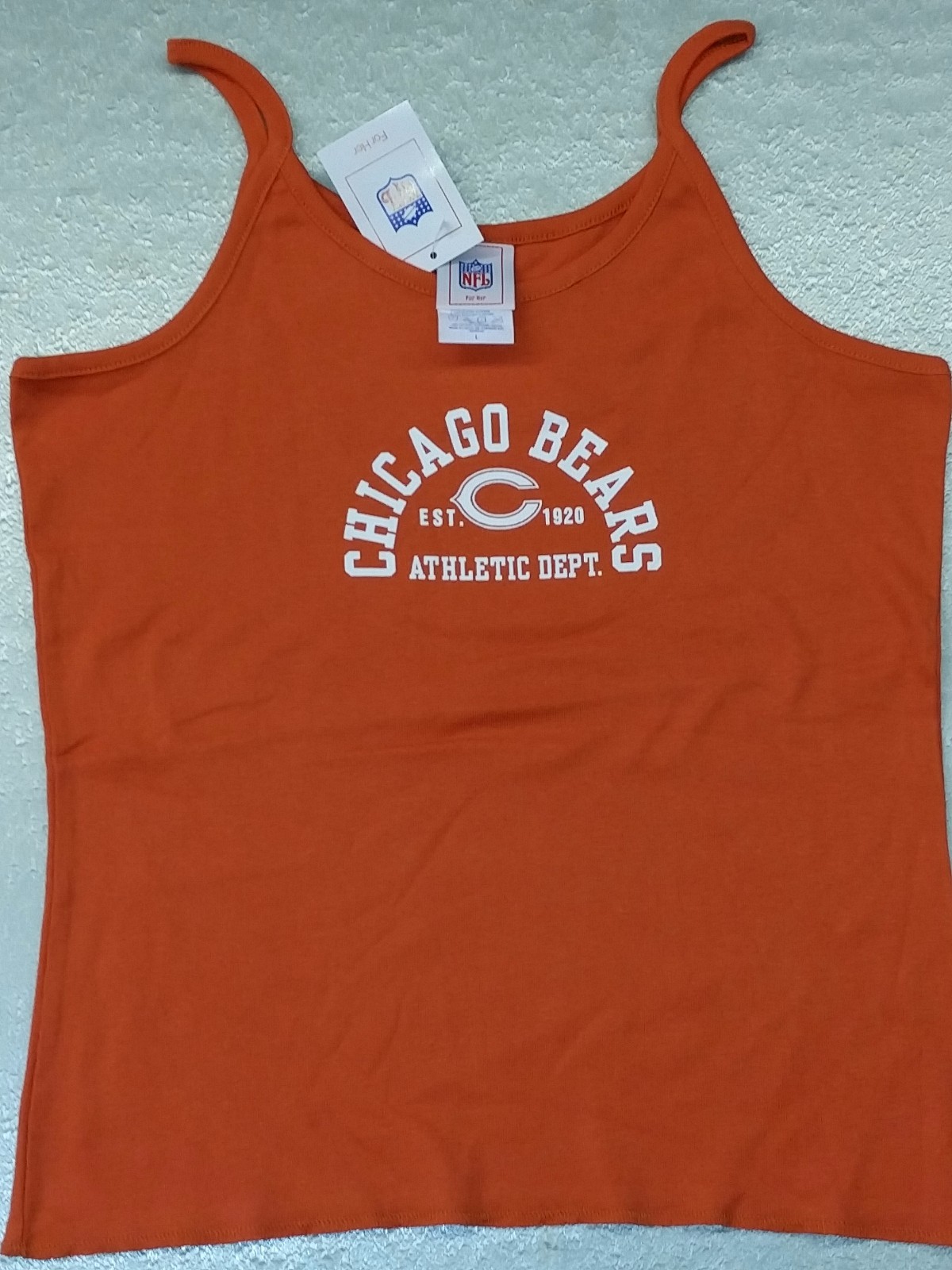 NFL For Her Chicago Bears Spaghetti Strap Shirt (Large) New