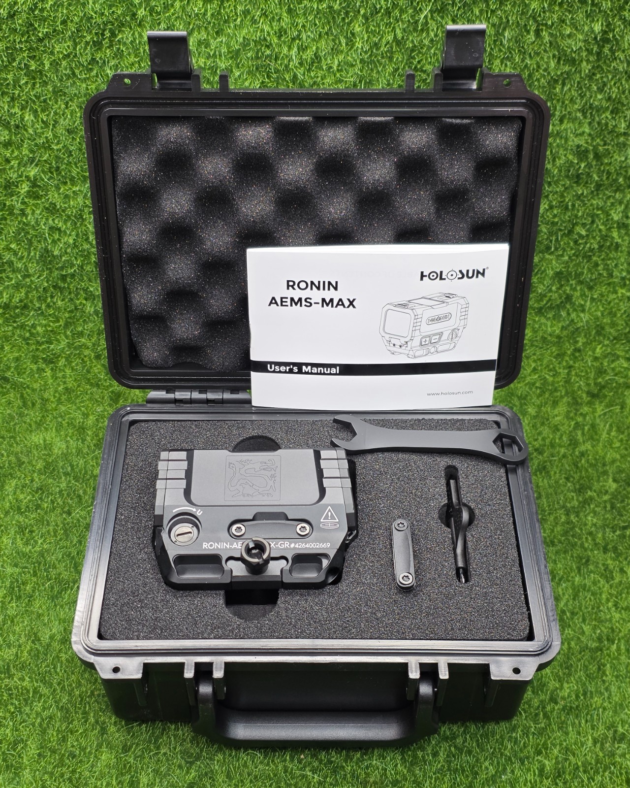 Holosun Ronin AEMS Max Dot Sight, 2 MOA/65 MOA, Green #RONIN-AEMS-MAX-GR