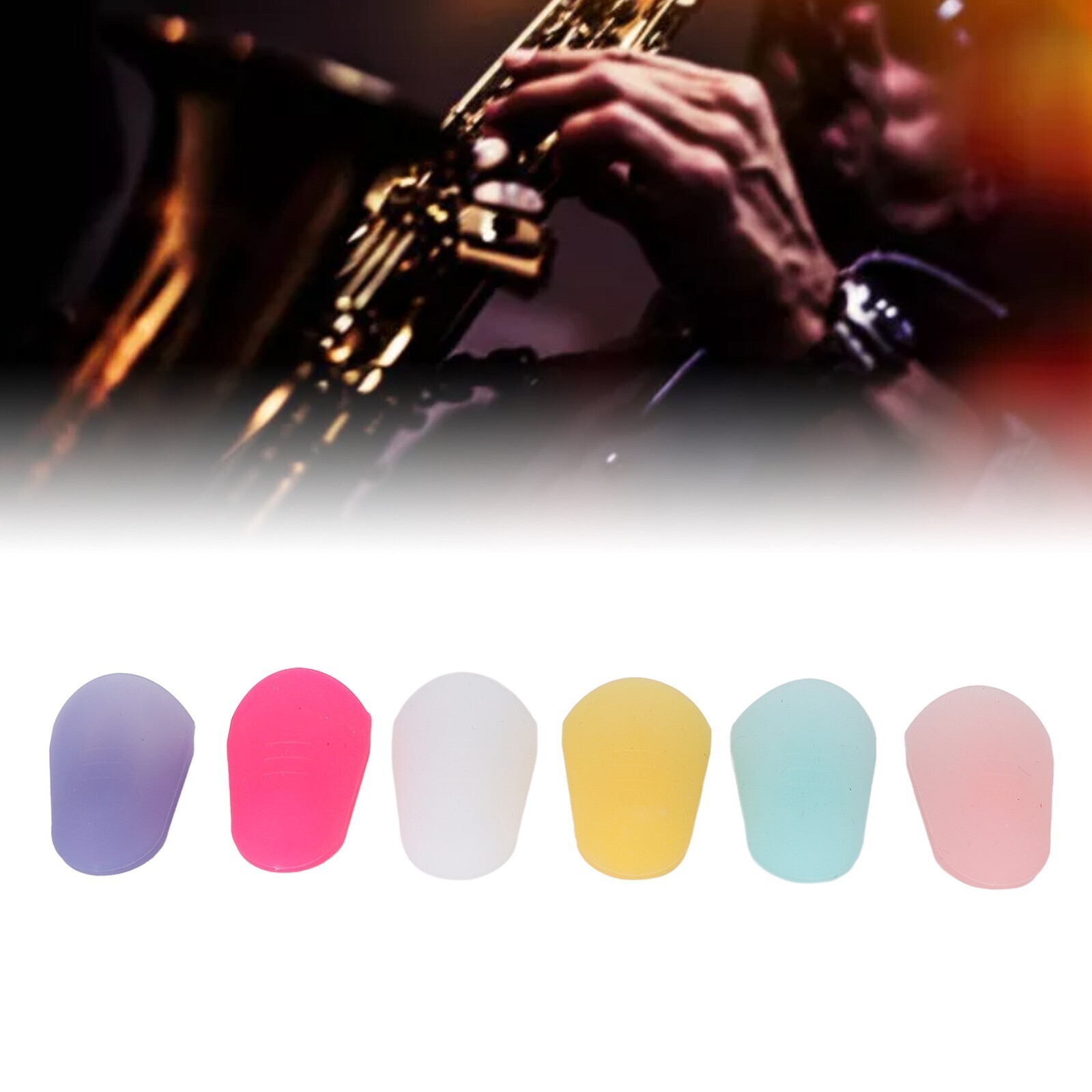 6Pcs Mouthpiece Cap Cover Silicone Protector Accessory Set Kit for Clarinet