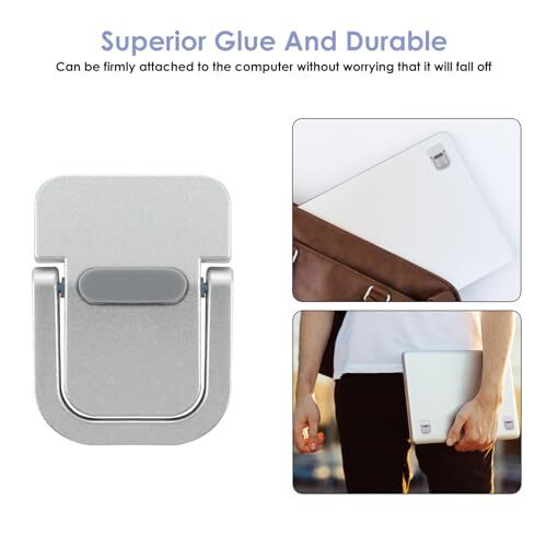 Giantree 2 Pcs Mini Computer Keyboard Stand for Desk, Portable Keyboard Silver