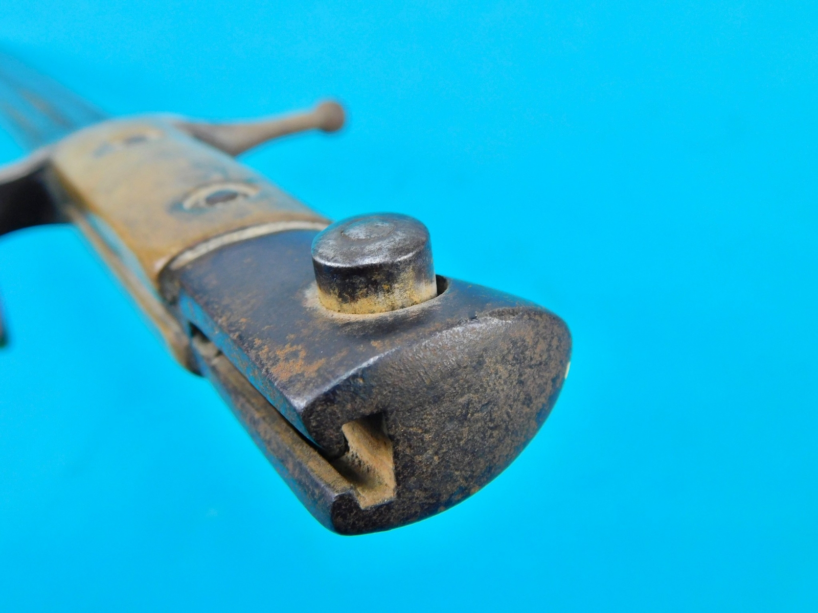 Italian Italy Vintage WW2 Bayonet Fighting Knife w/ Scabbard Frog