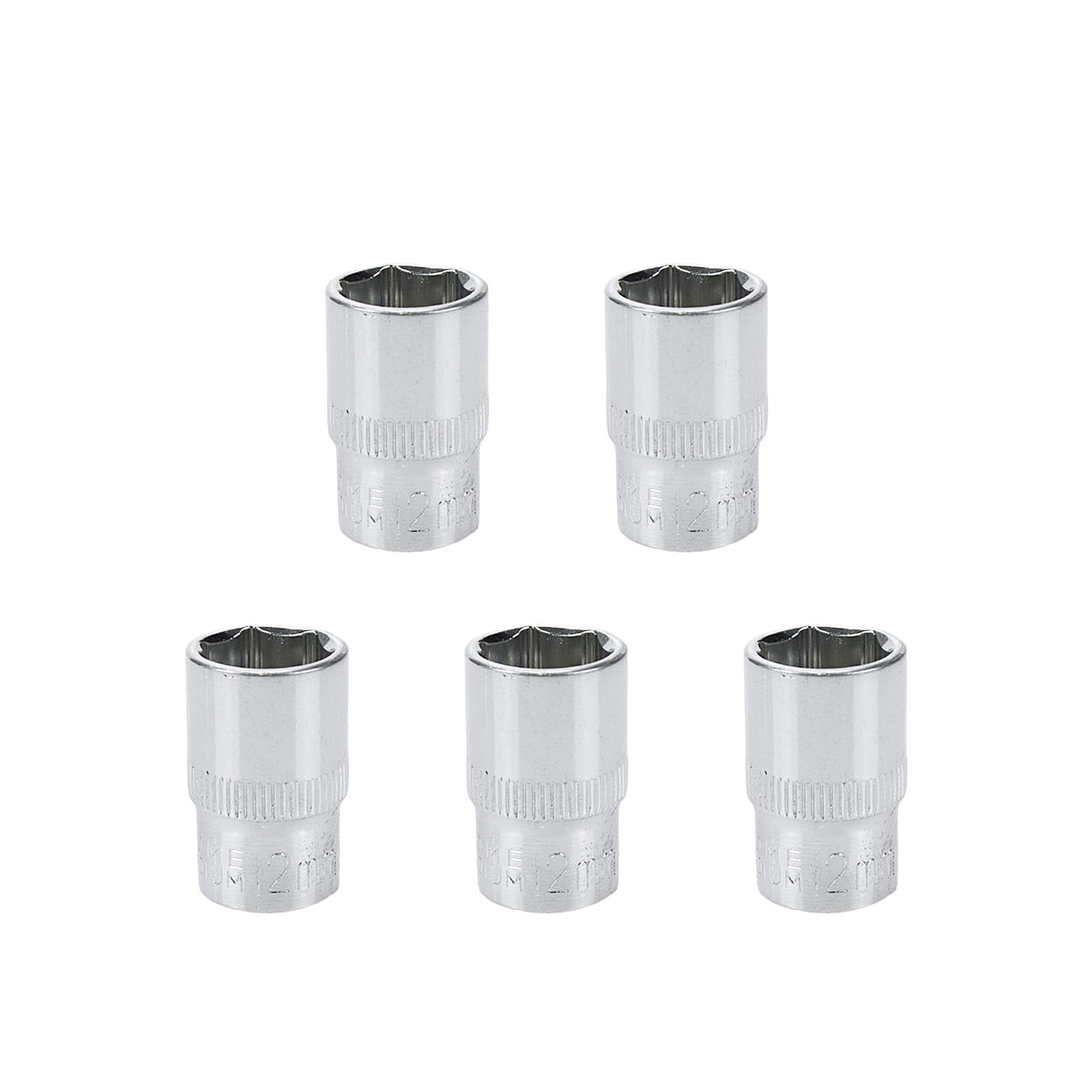 Shallow Socket 3/8 Inch Drive 12mm 6 Point -5pcs