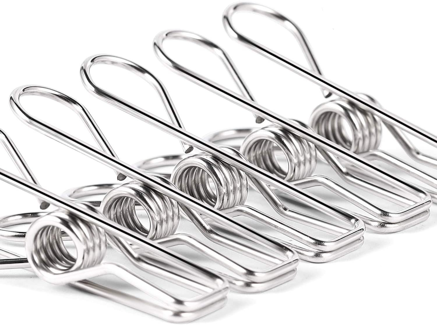 Heavy Duty Clothes Pins for Hanging Clothes, Stainless Steel Clothespins for Lan