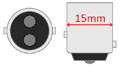 Bayonet Bulb Socket, BAY15d base (1157, 1034 etc.), 1-hole Flange (parallel)