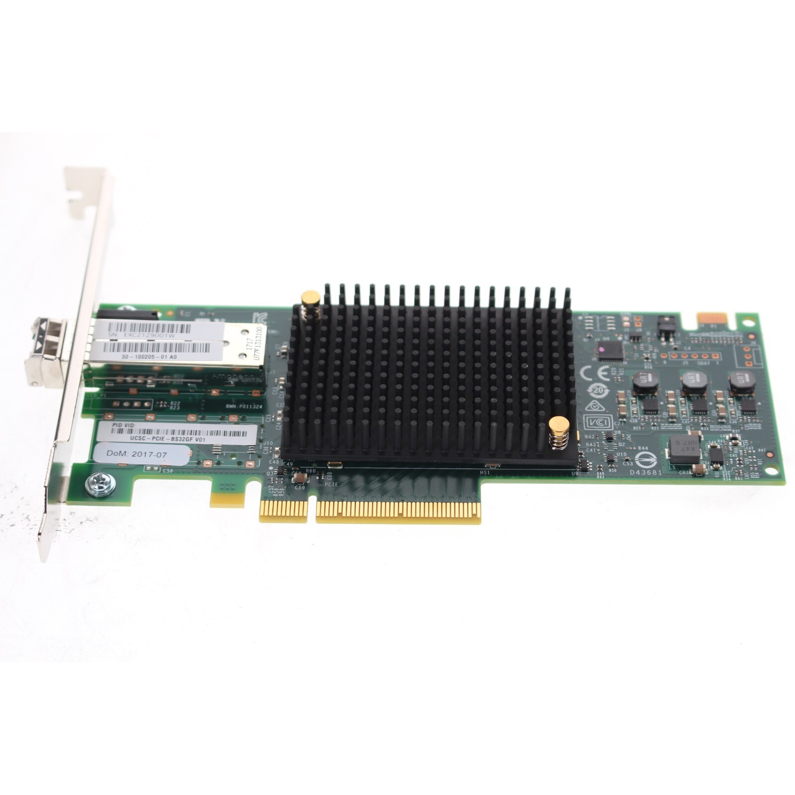 Cisco UCSC-PCIE-BS32GF Emulex LPe32000-M2 Single Port 32G FC HBA 1x 32GB SFP w60