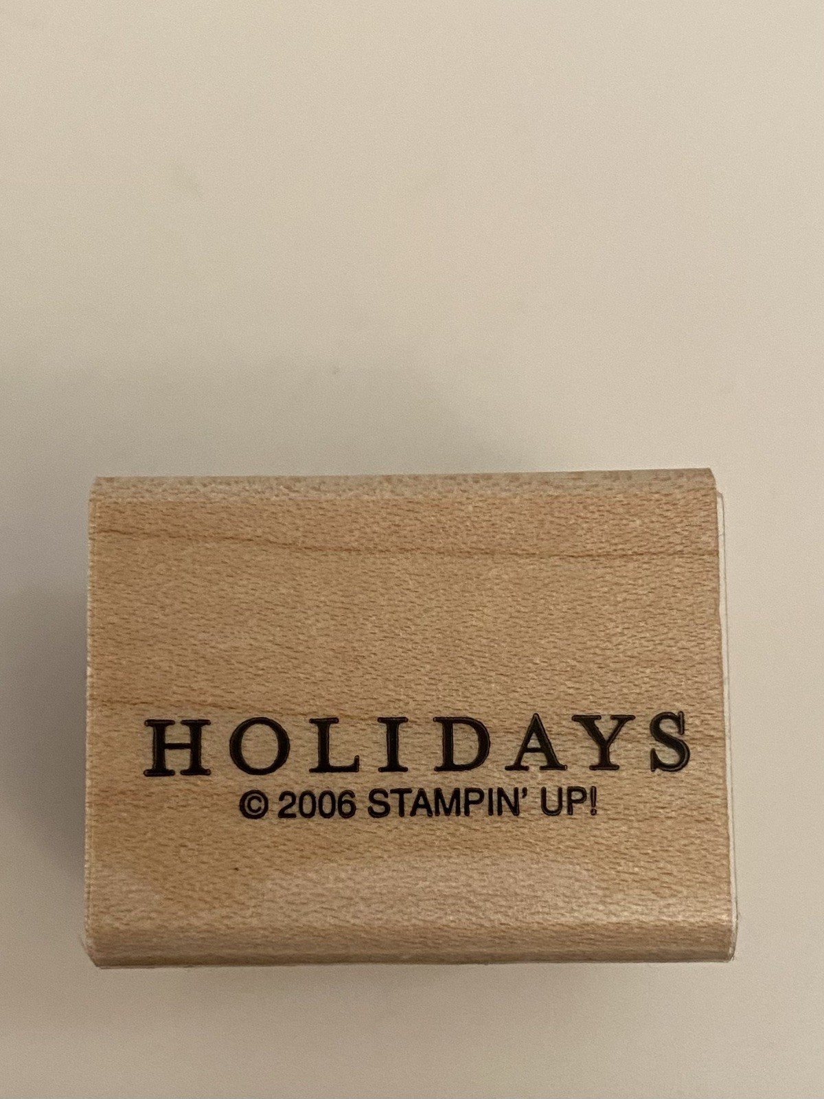 New Stampin Up! Holidays Wood Mounted Rubber Stamp RS79