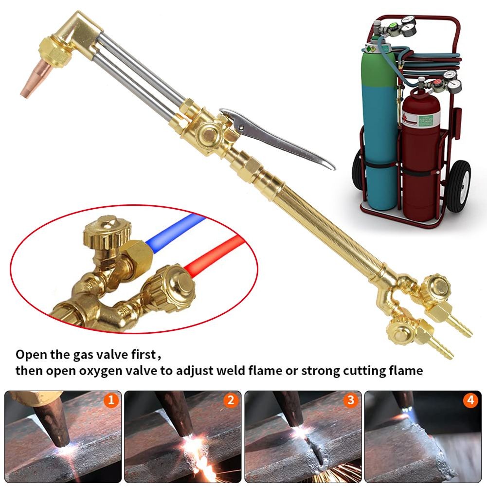 Heavy-Duty Victor Style Welding Cutting Torch Set Oxygen/Acetylene CA1350, 100FC