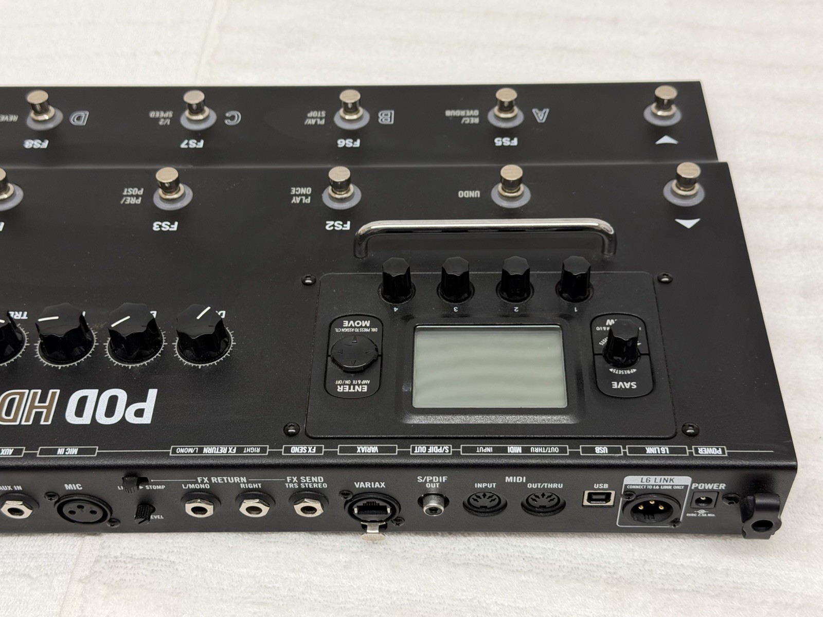 Line 6 POD HD500X Multi-Effect Guitar Pedal Control w/Power Supply