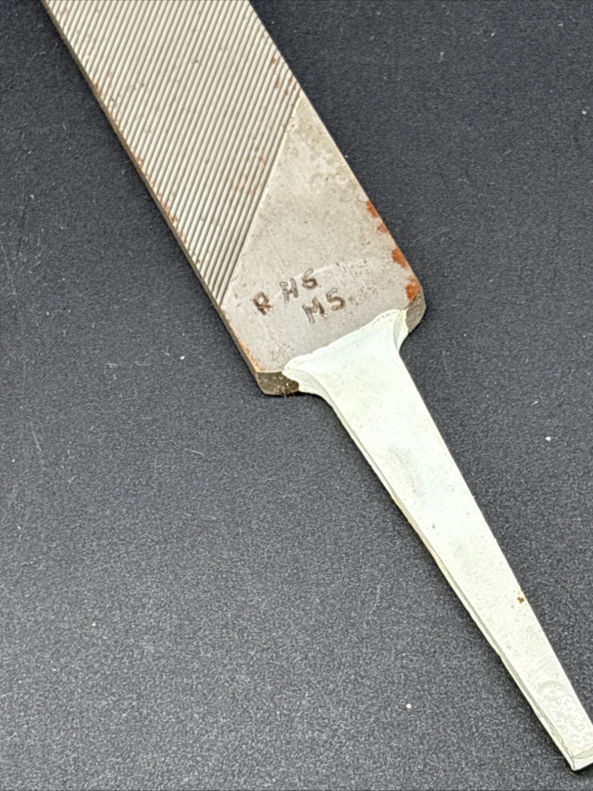 Heller NuCut Single Cut Long Flat Angle Lathe 10” File Unused With Horse Logo