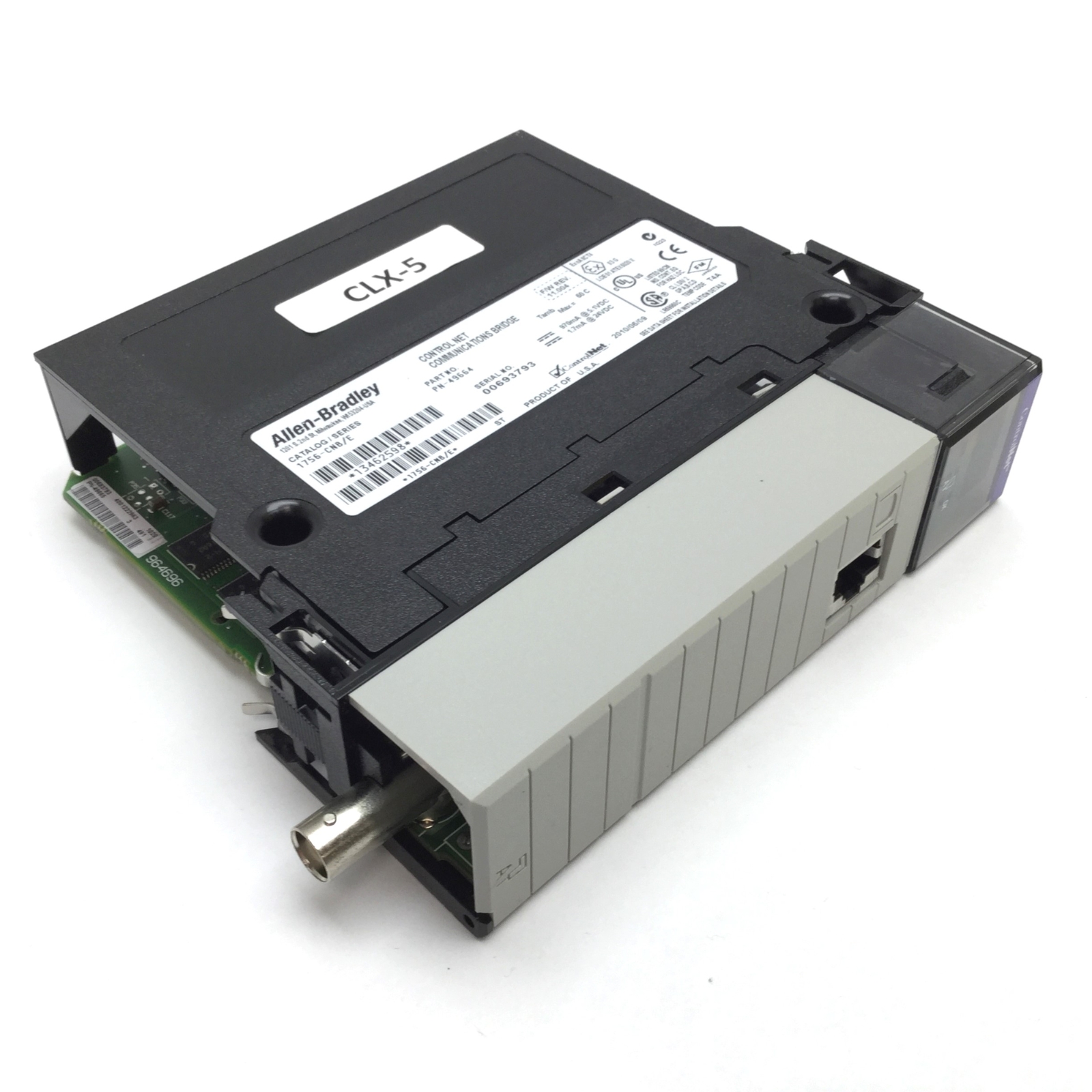 Allen Bradley 1756-CNB/E Control Net Communications Bridge PLC Module