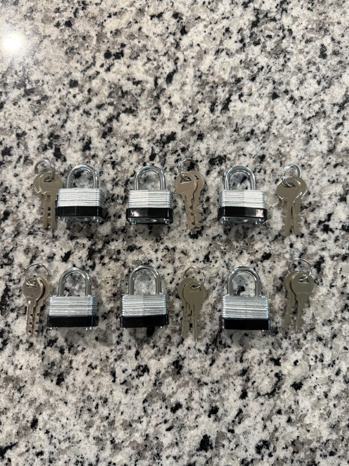 30mm Laminated Padlock with Hardened Shackle & Heavy Duty Lock (6 Locks/12 Key)