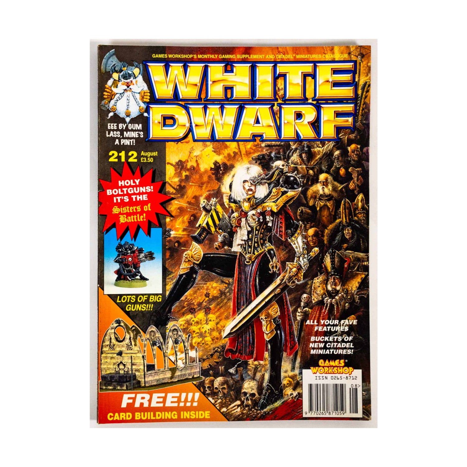 GW White Dwarf #212 "Sisters of Battle, Green is Mean, Gorkamorka" Mag VG