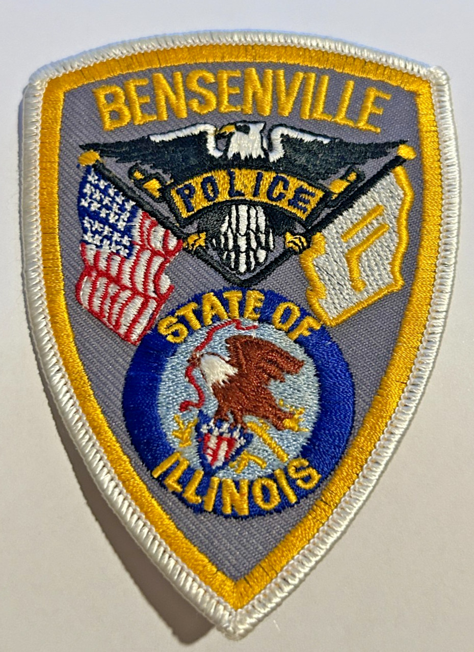 Bensenville Illinois Police 4.5" Patch Unused