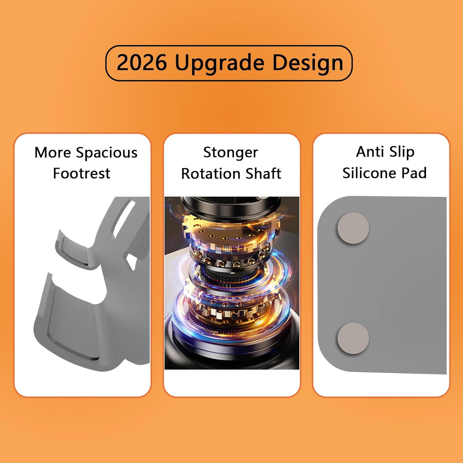 Large Metal Tablet Stand 360° Rotation for 4-16” Tablet, Grey | Suitable