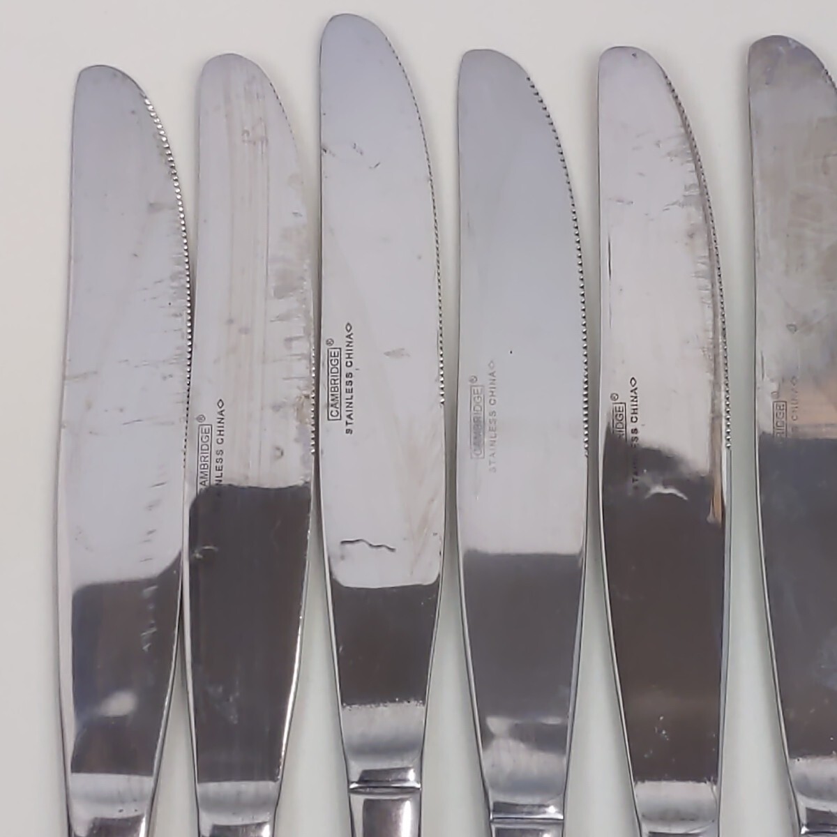 Cambridge Silverware Dinner Knife Flatware Stainless Steel Two Tone Silver 10