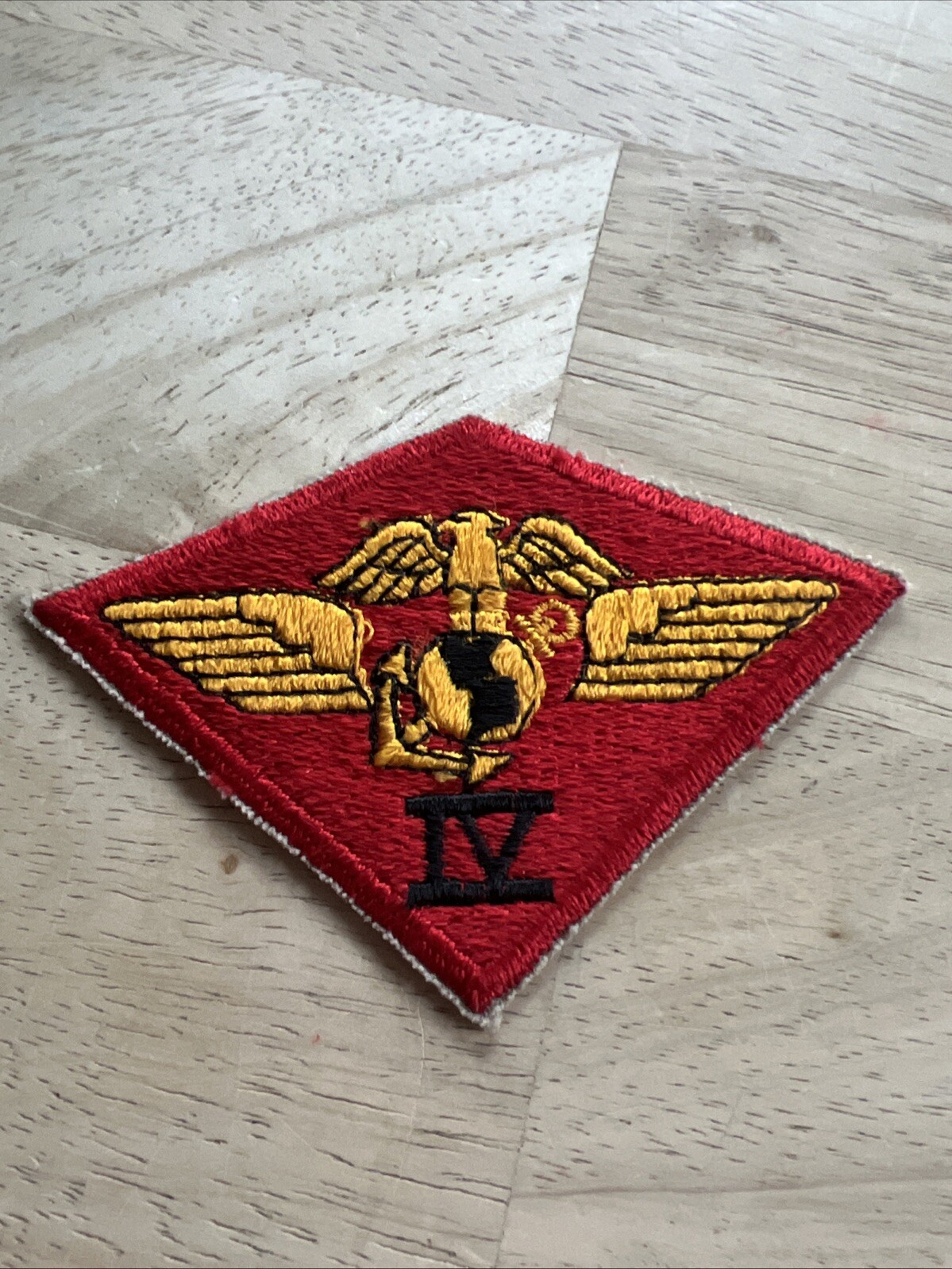US 4th MARINES AIRCRAFT WING Patch-VINTAGE USMC