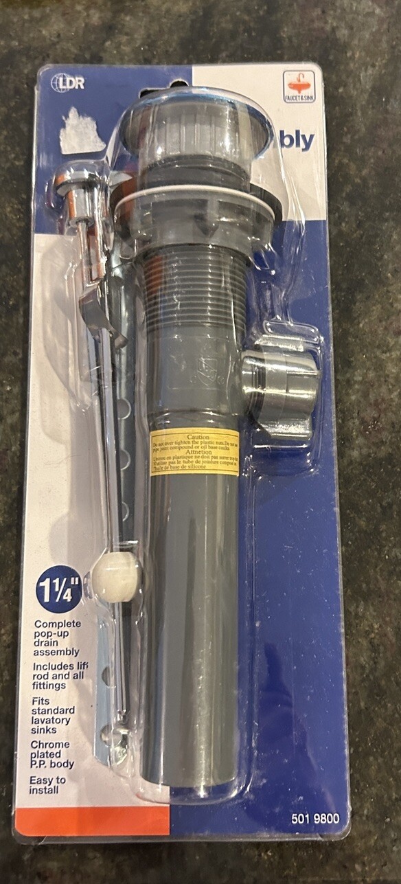 LDR Pop-Up Drain Assembly 1-1/4"  #501 9800