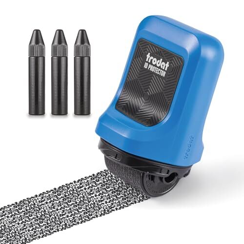 ID Protector Ink Roller – Identity Theft Protection Roller Stamp – incl. 3