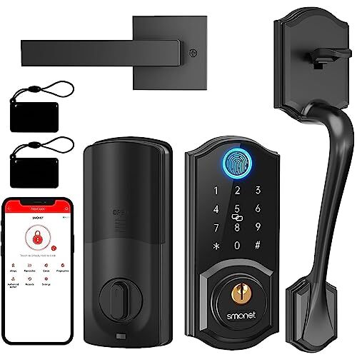 Smart Lock Front Door, SMONET Keyless Entry Door Lock