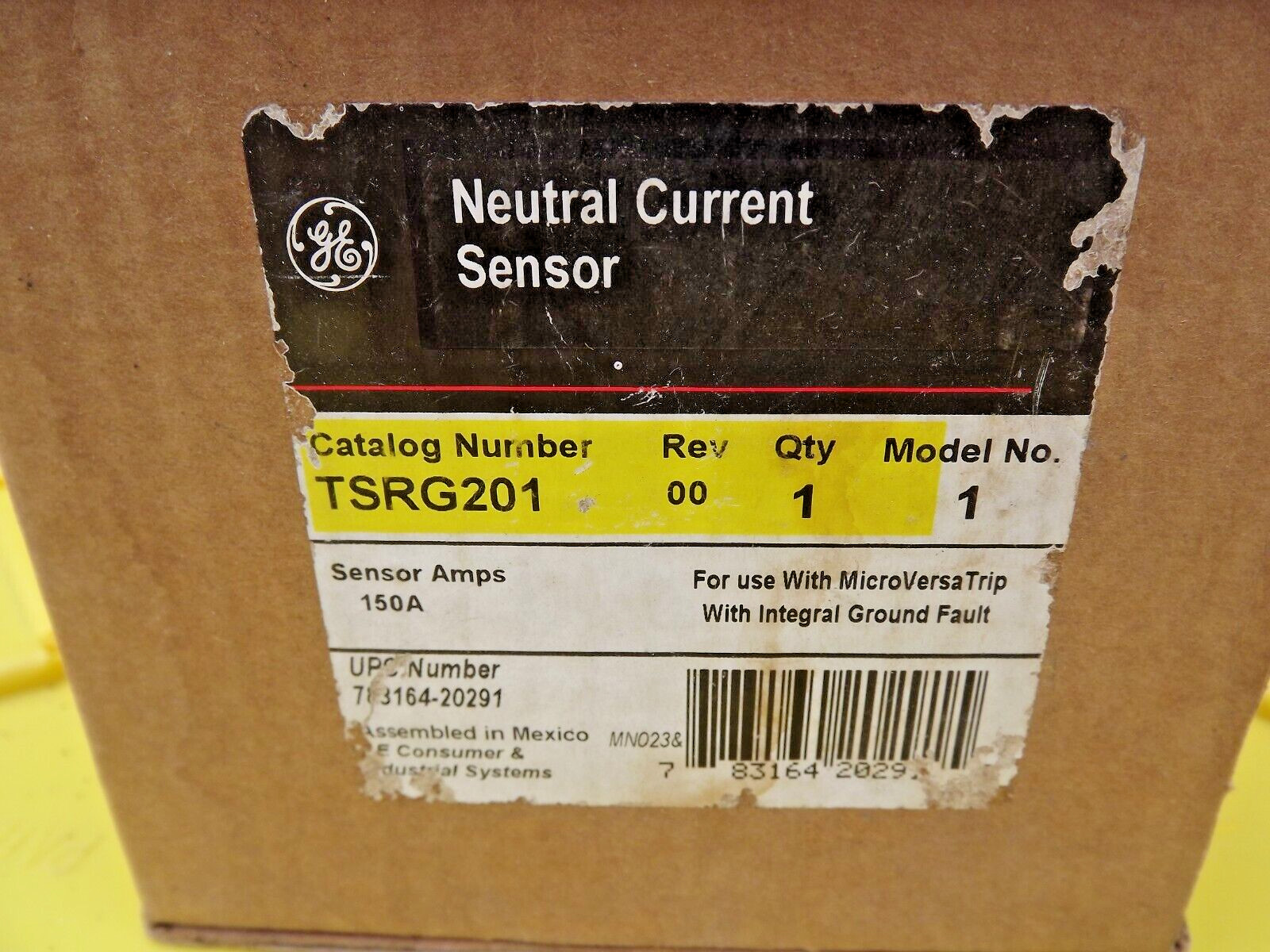 GENERAL ELECTRIC  TSRG201 Neutral current sensor