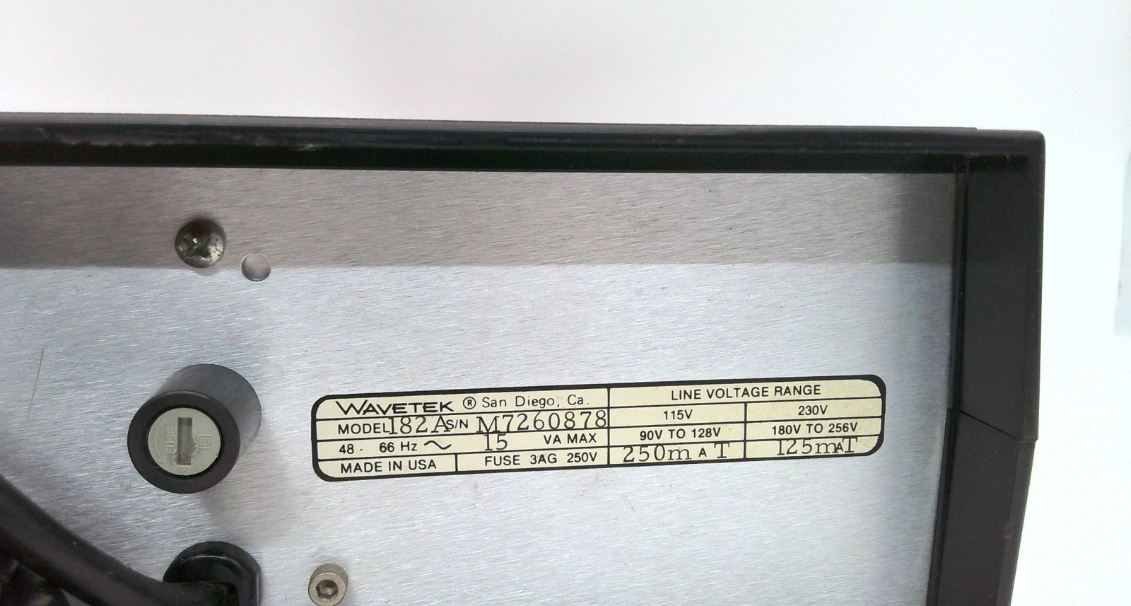 Wavetek Model 182A 4 MHz Function Generator Sine Square Triangle Wave USA MADE
