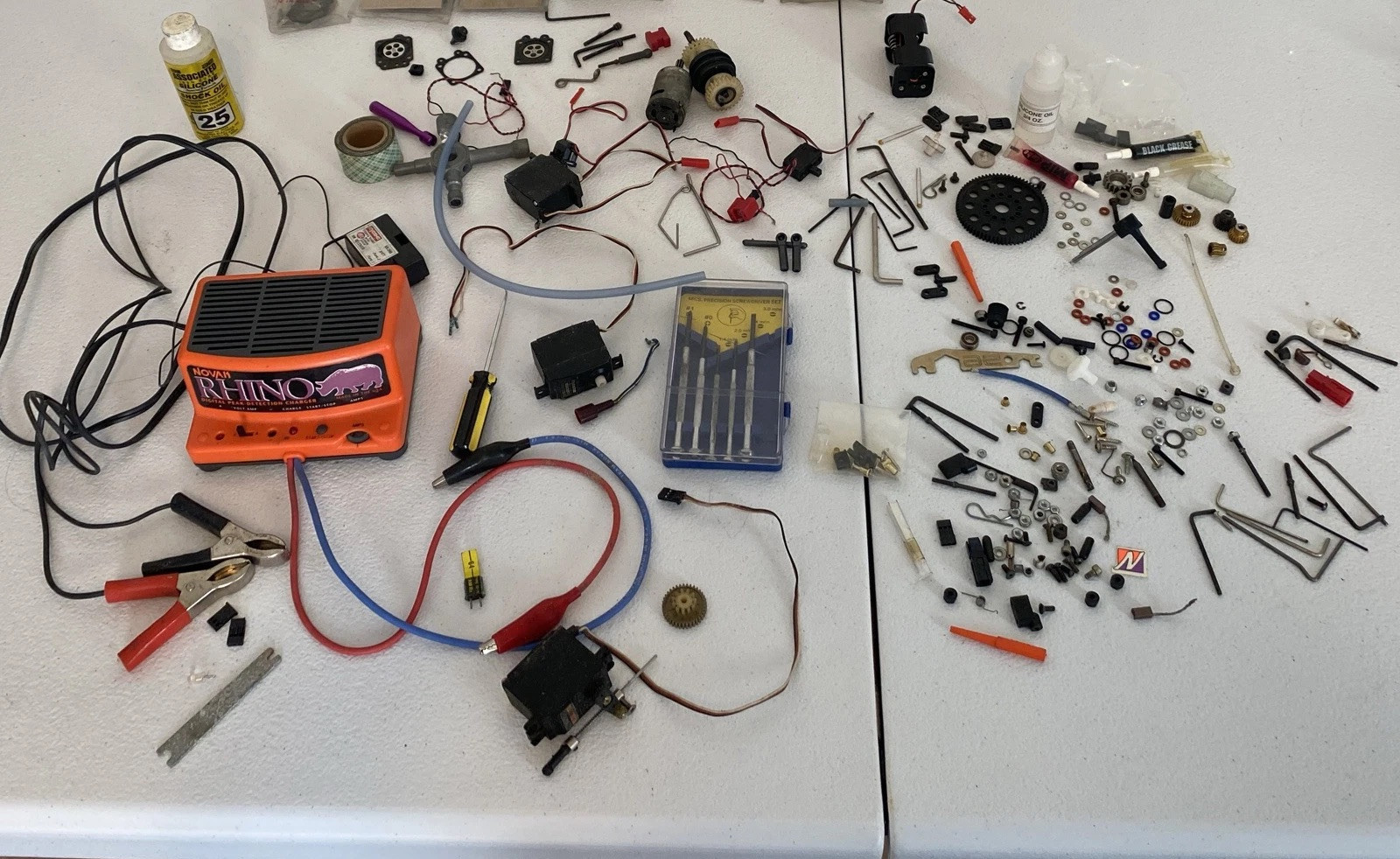 RC Car Parts & Repair Lot & Novak Rhino Charger