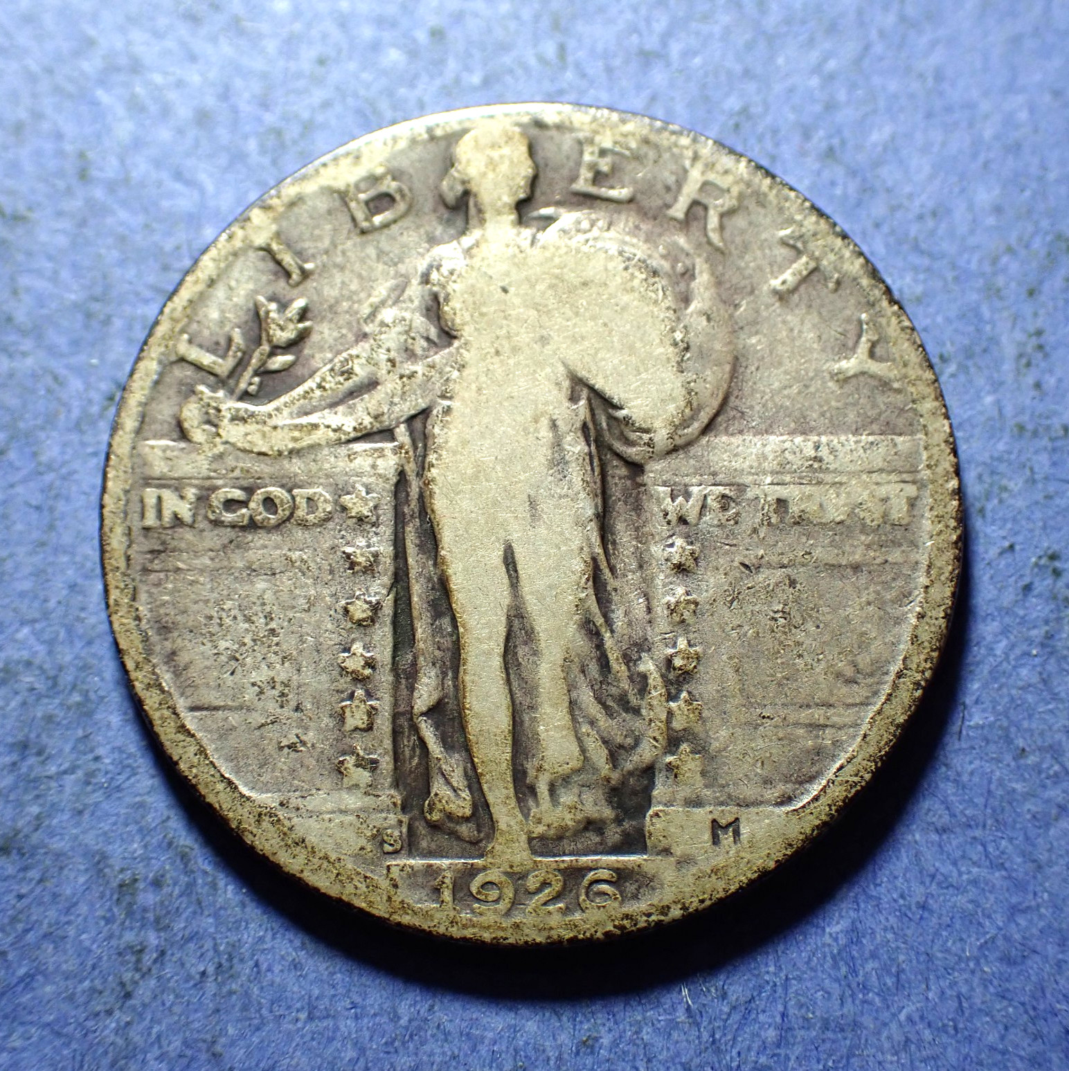 1926-S Standing Liberty Quarter  Good