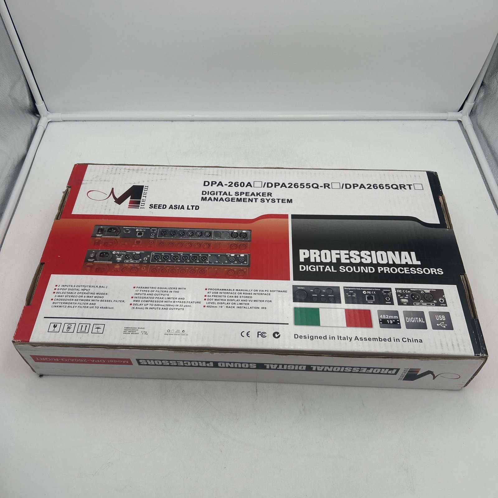 MARANI DPA2655QR 2 XLR Inputs - 6 XLR Outputs Computer Controlled Digital