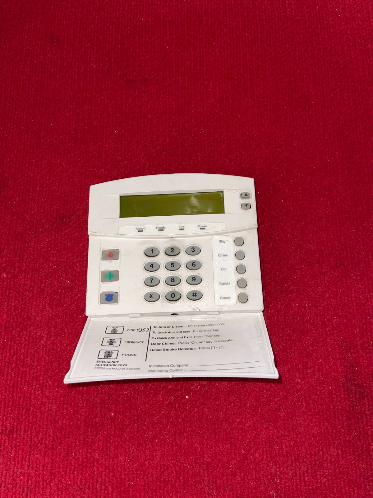 GE INTERLOGIX CADDX NETWORX NX-148E LCD KEYPAD SECURITY ALARM