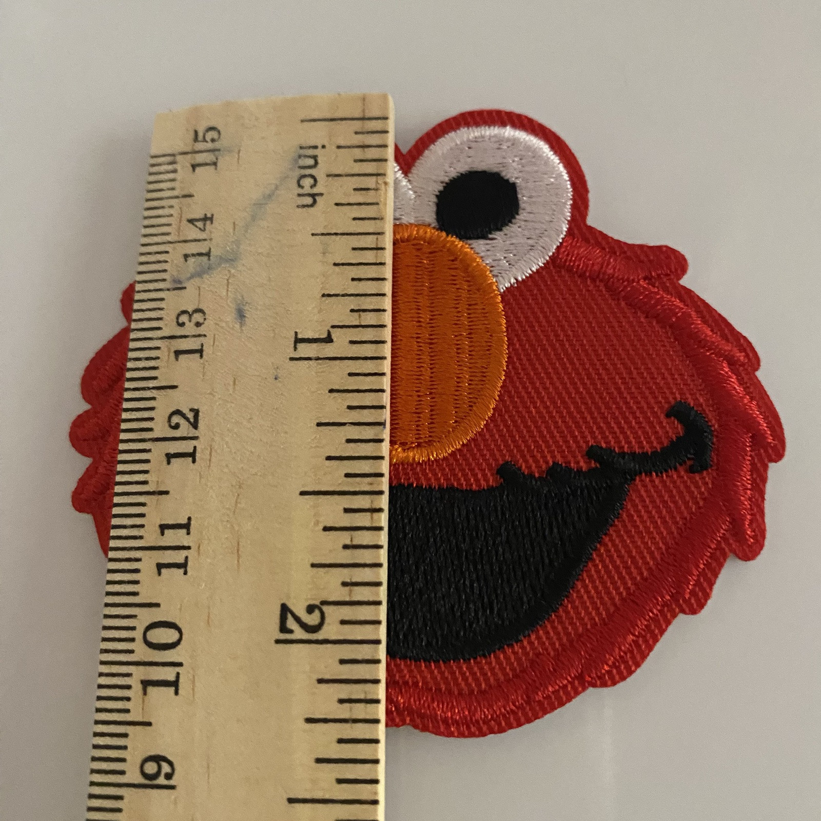 ELMO IRON ON PATCH. SO AWESOME! FREE STICKER WITH PURCHASE