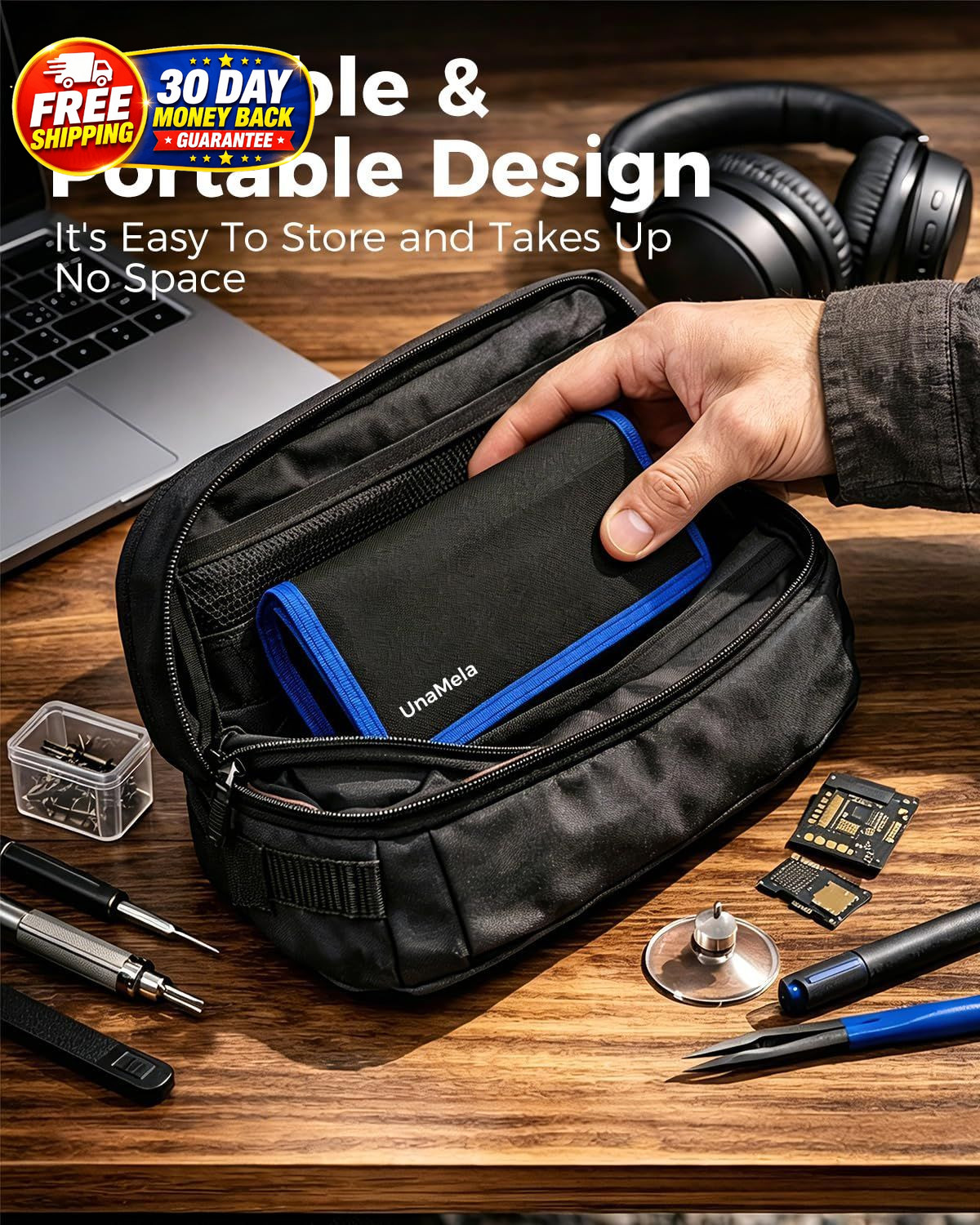 80 IN 1 Professional Computer Repair Tool Kit, Precision Small, Blue