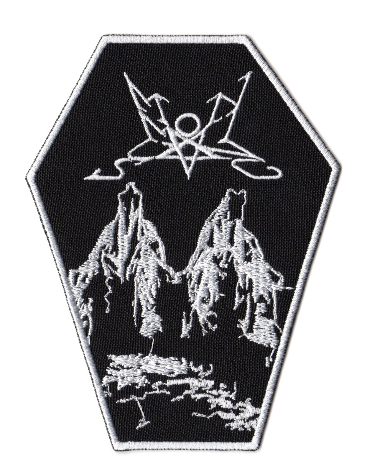 Summoning Patch Embroidered Sew On Band White Logo Atmospheric Black Metal