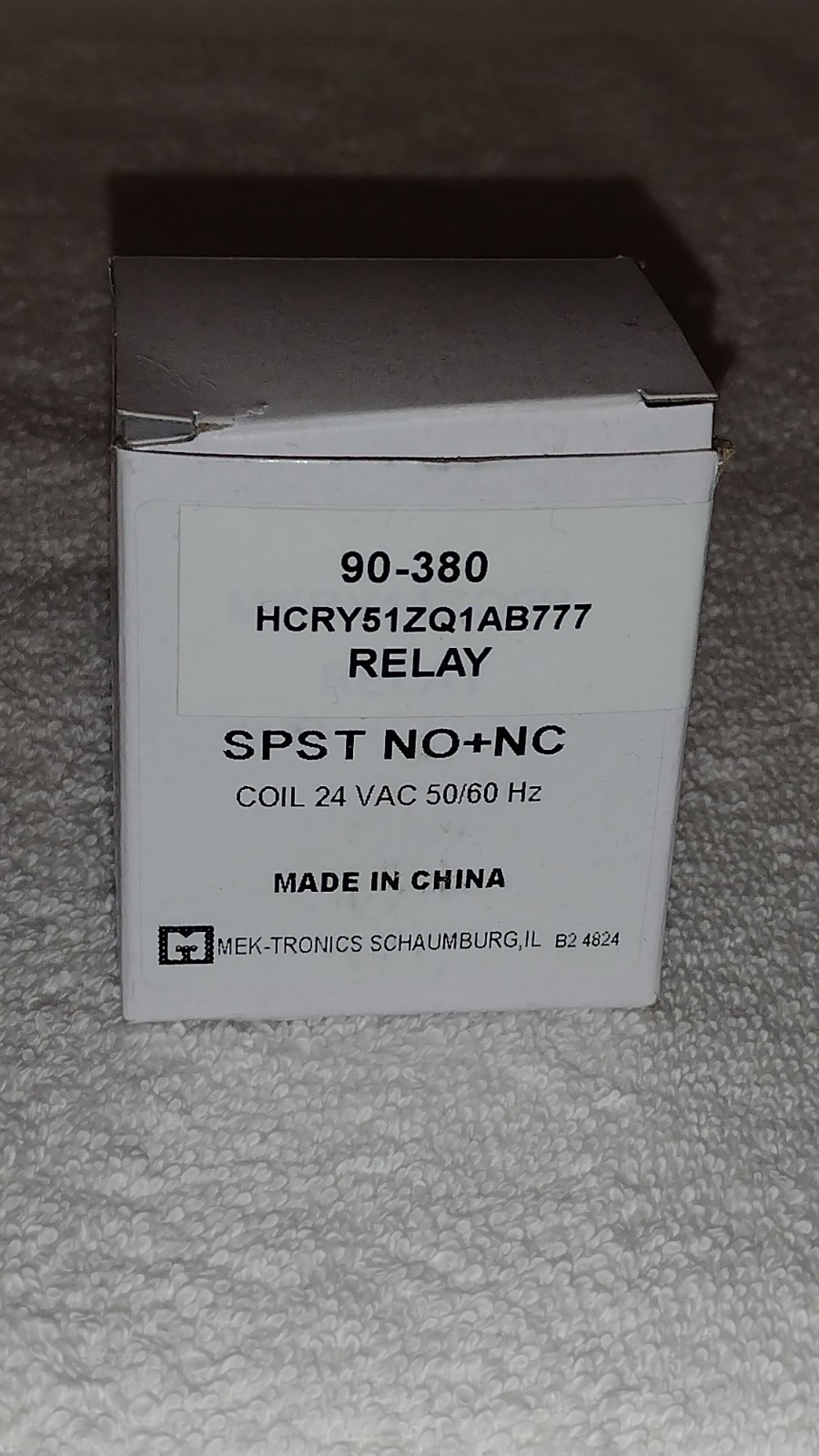 RELAY HCR-51ZQ1AB 24V  FAN UNIVERSAL RELAY SPST NO+NC COIL 24 VAC 50/60 HZ NEW