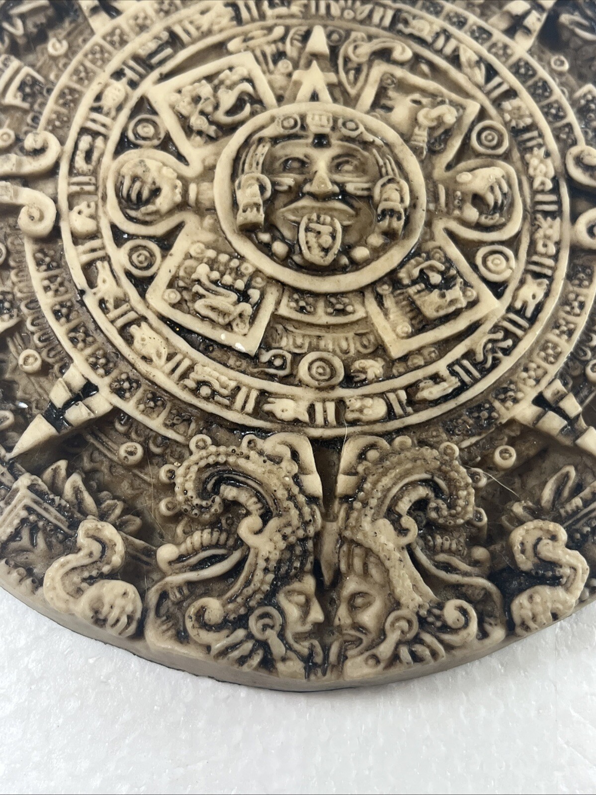Vintage Mayan Calendar Raised Wall Plaque Chariots Of The Gods Ancient Aliens 7”