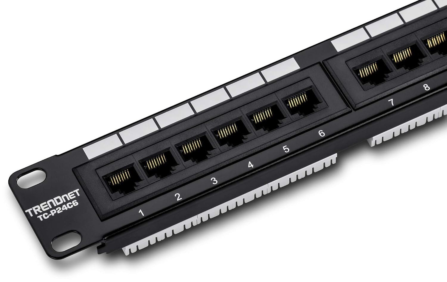 Unshielded 24-Port Patch Panel, ANSI Compliant for Enhanced Network Performance