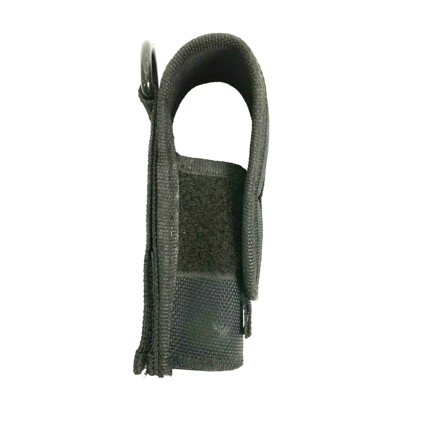 Flashlight Belt Holster Holder Black Nylon Hook & Loop Fastener Tactical