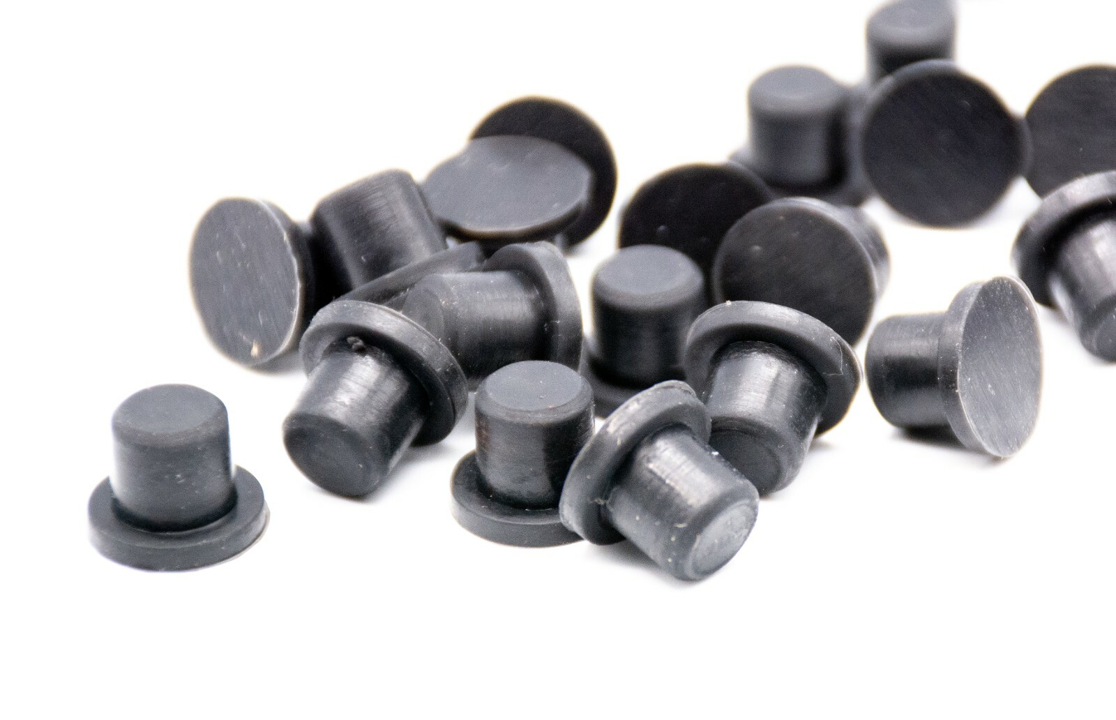 5/16” Rubber Hole Plugs Push In Stem Bumper 25 per package