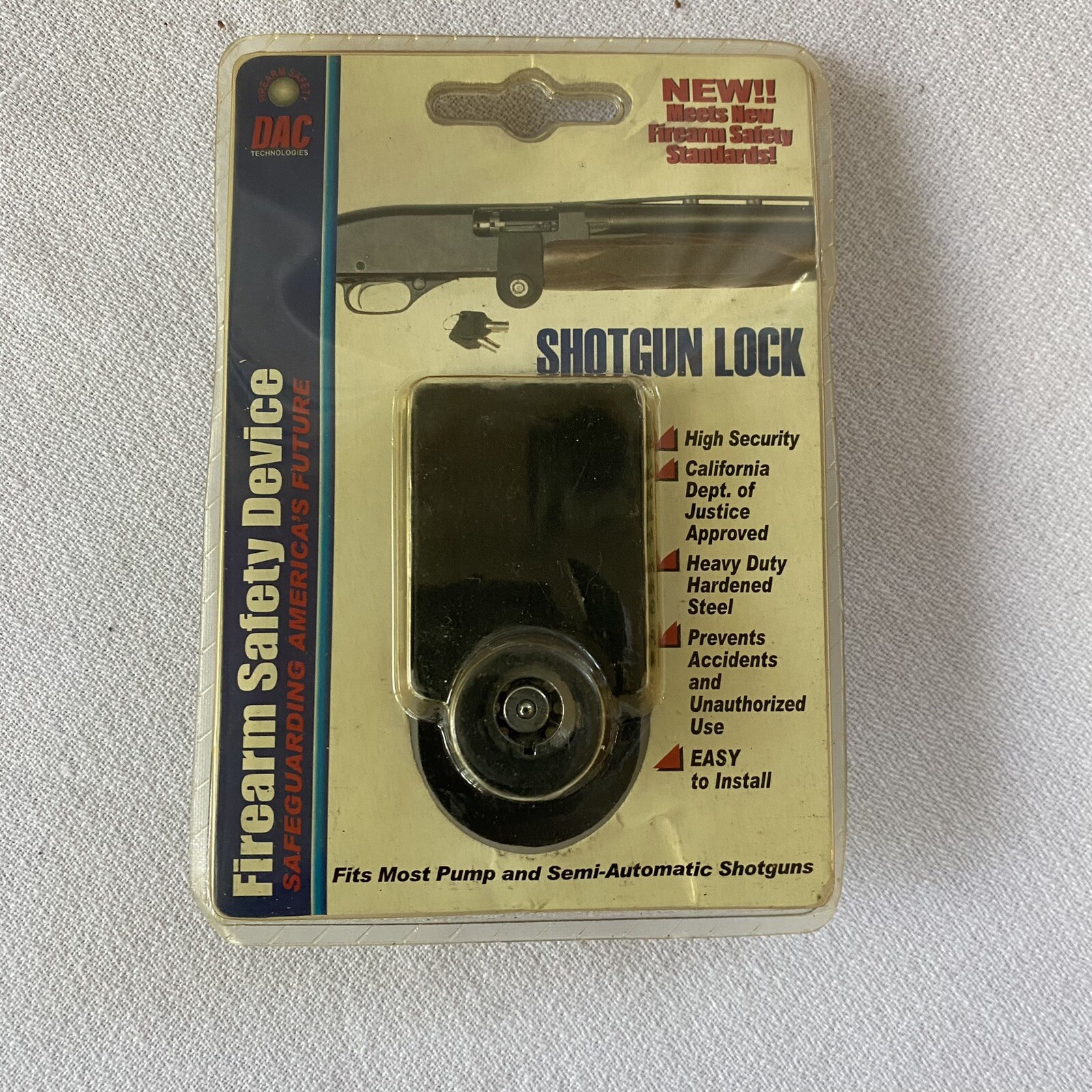 DAC- Shotgun Lock - SGL1100 w/Keys -Pump & Semi-Auto - Brand New