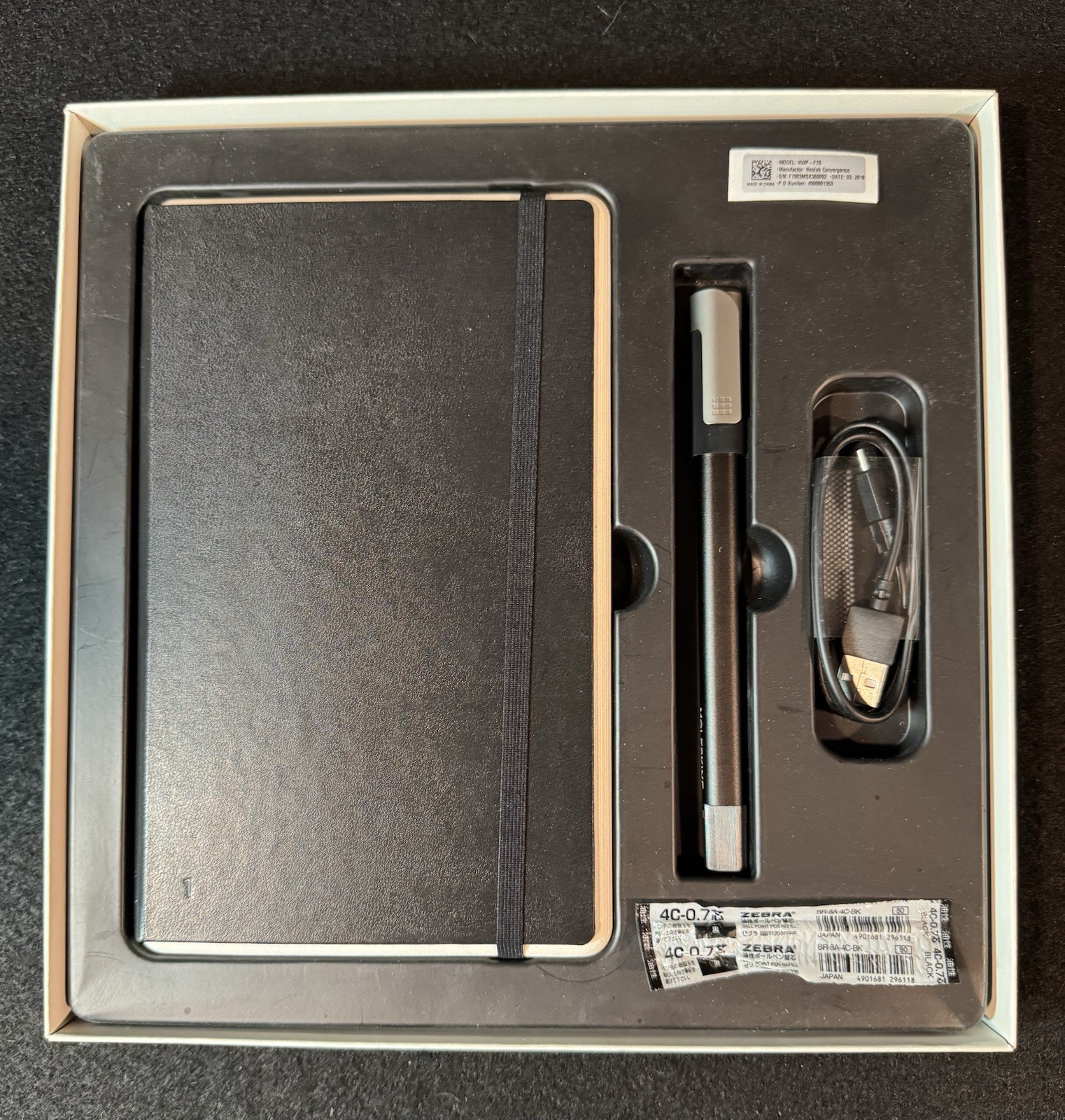 Moleskine Smart Writing Set Paper Notebook + Smart Pen + PTSETA 100 G/M2 NWP-F70