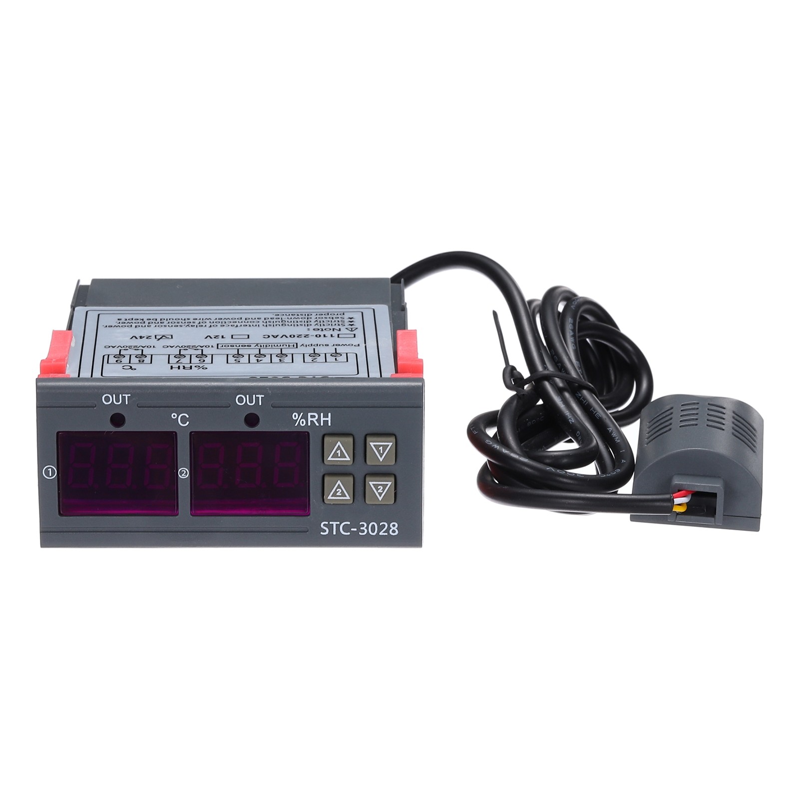 STC- 3028 10A DC 24V Digital LED Digital Temperature and Humidity Controller