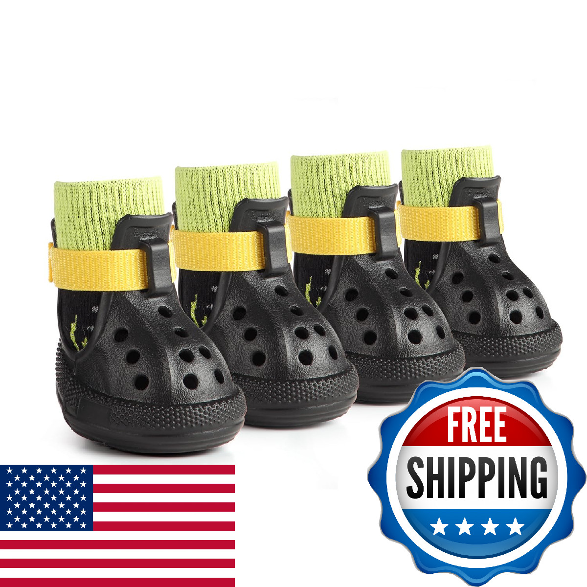 AOKOWN Dog Shoes for Hot Summer Pavement, Dog Shoes for Large Dogs, Waterproof D