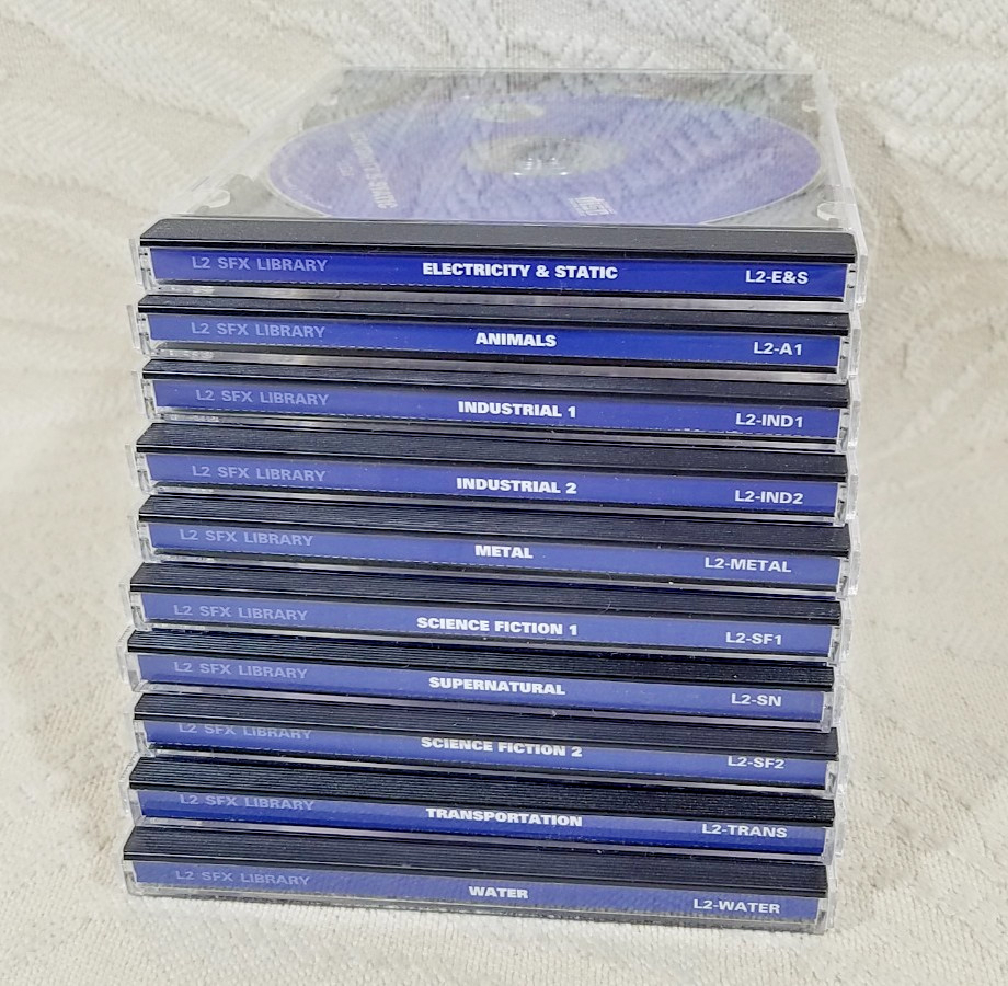 SOUND IDEAS L2 SOUND EFFECTS LIBRARY BY FRANK SERAFINE - 10 CD SET