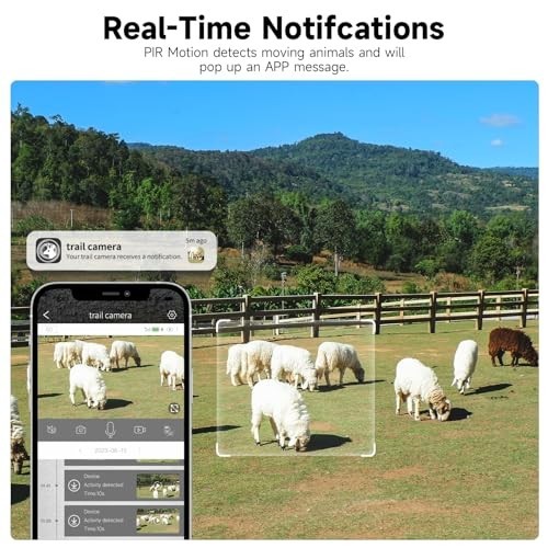 TKENPRO Trail Camera Unlimited Data Plan Cellular Trail Cameras 2K Live Video Ga