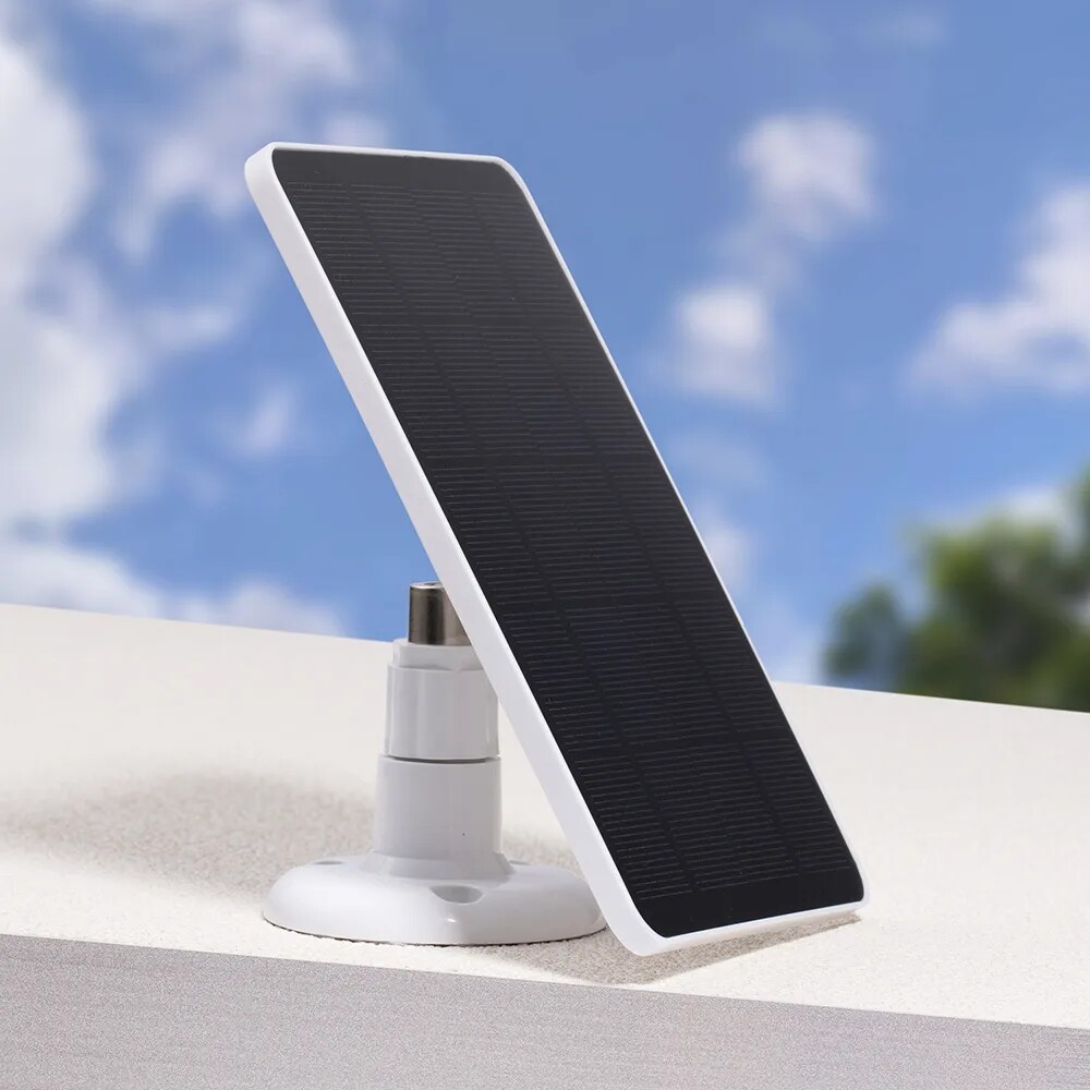 4W/5V Solar Panel For Outdoor Ring Spotlight Camera Security Cam Battery Charge