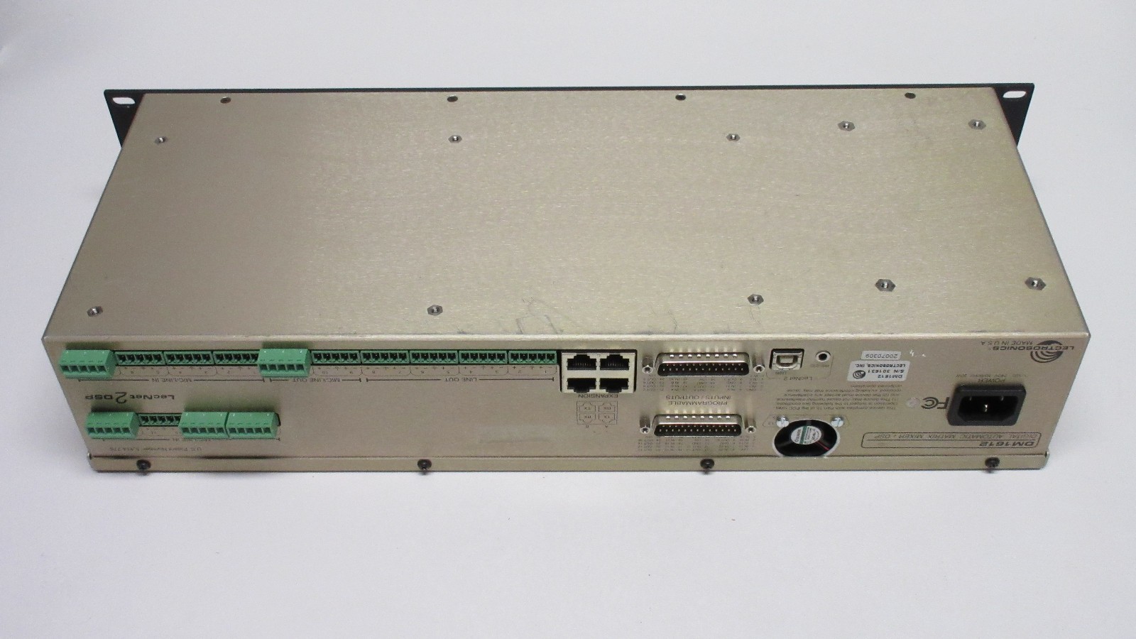 Lectrosonics DM1612 DSP Matrix Digital Automatic Mixer, Power ON and Menu VIDEO!
