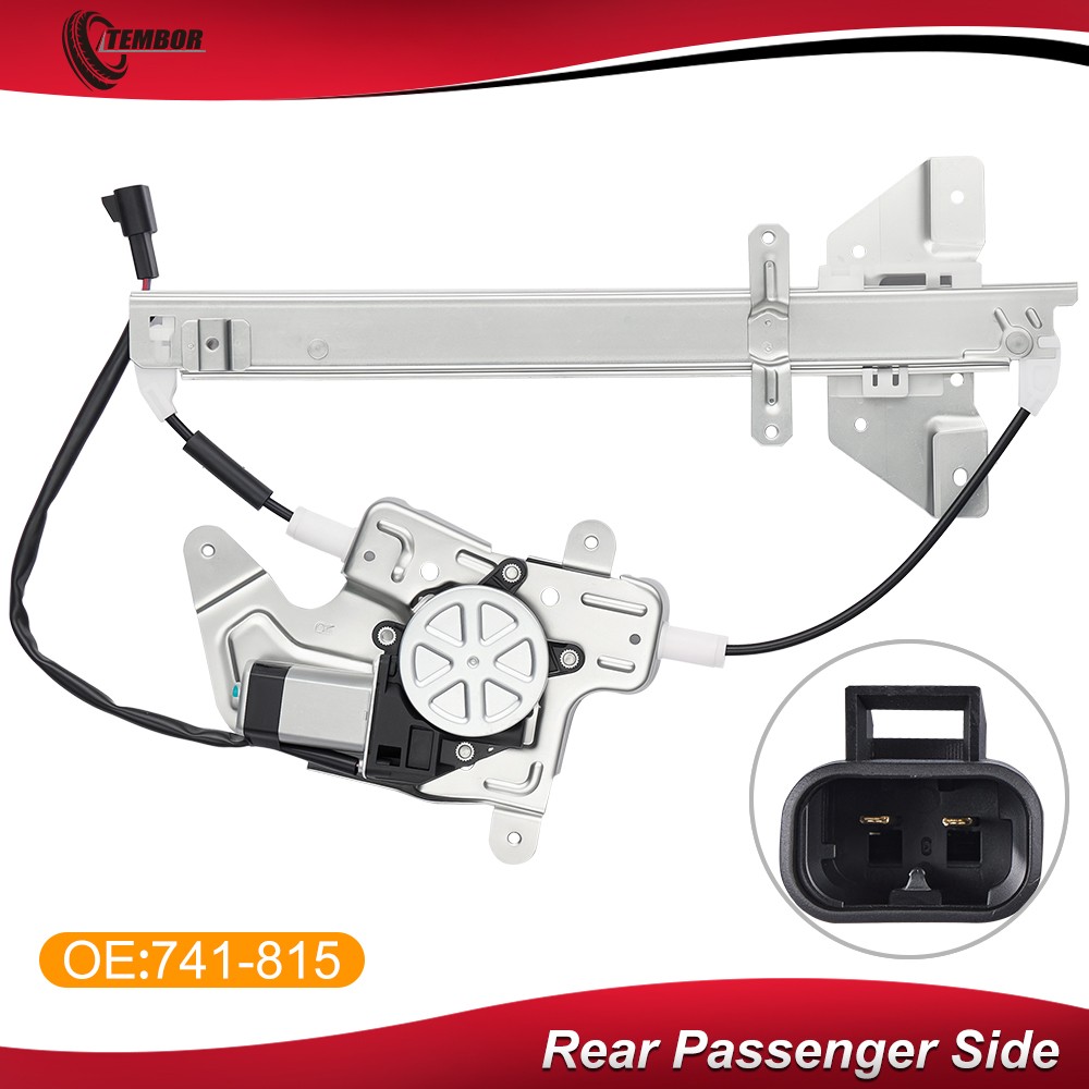 Rear Right Window Regulator with Motor For Pontiac Grand Am and Oldsmobile Alero