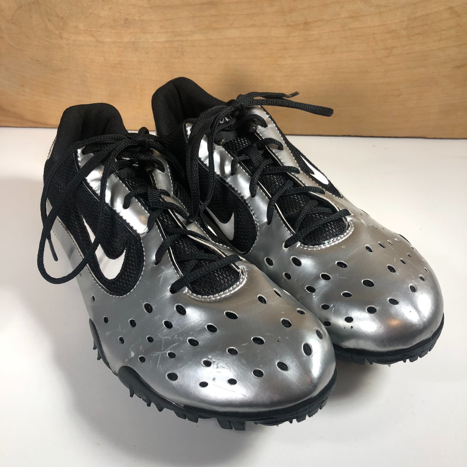 Nike Zoom Rival Bowerman Series Mens Size 10 Track Shoes 311894-011 Blk/Silver