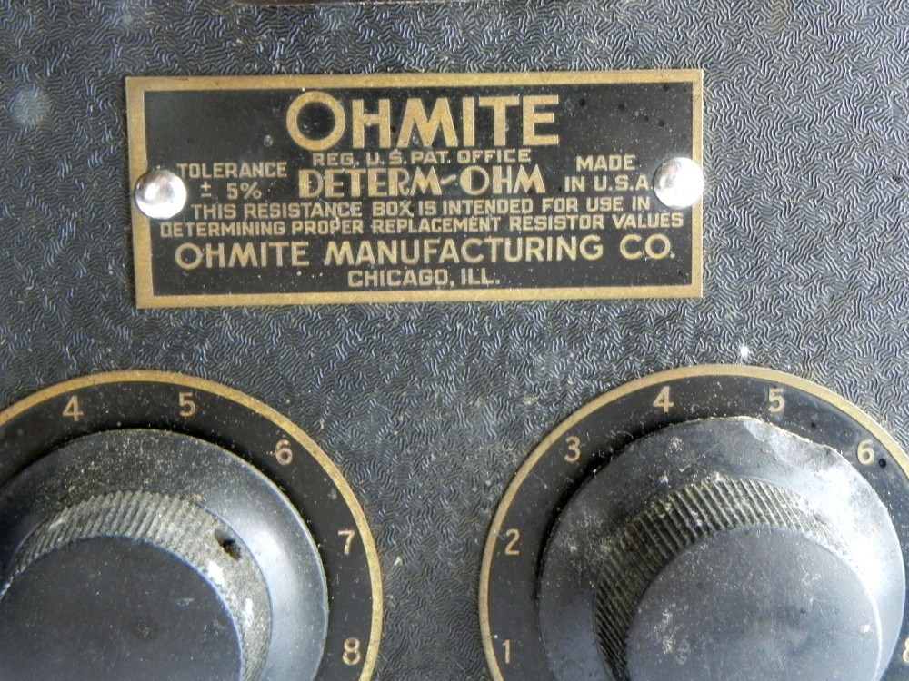Ohmite Detem-Ohm Resistance Box