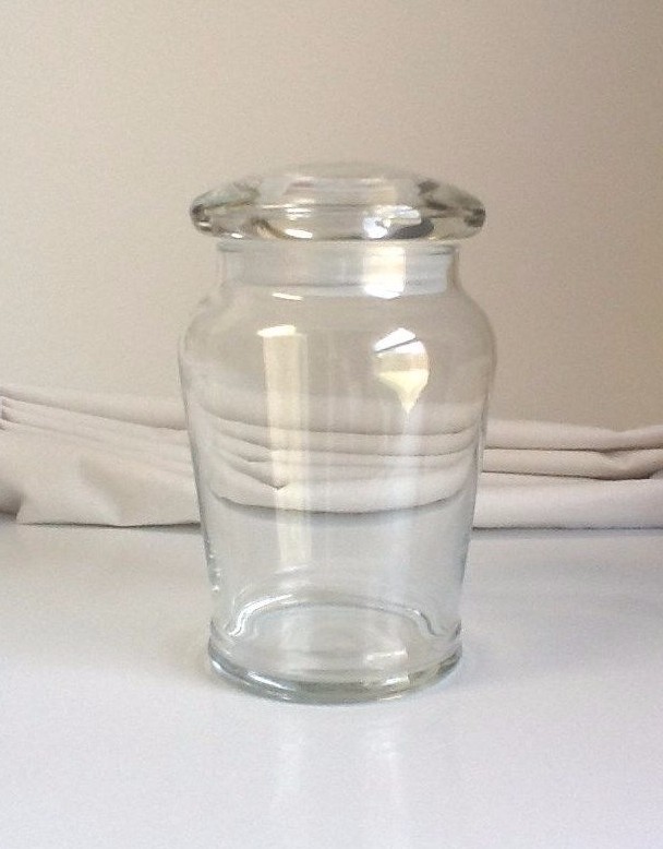 1 YANKEE Glass Candle JAR w/Cap Lid, EMPTY 12oz Size, Clean, Wax-Free/Glue-Free